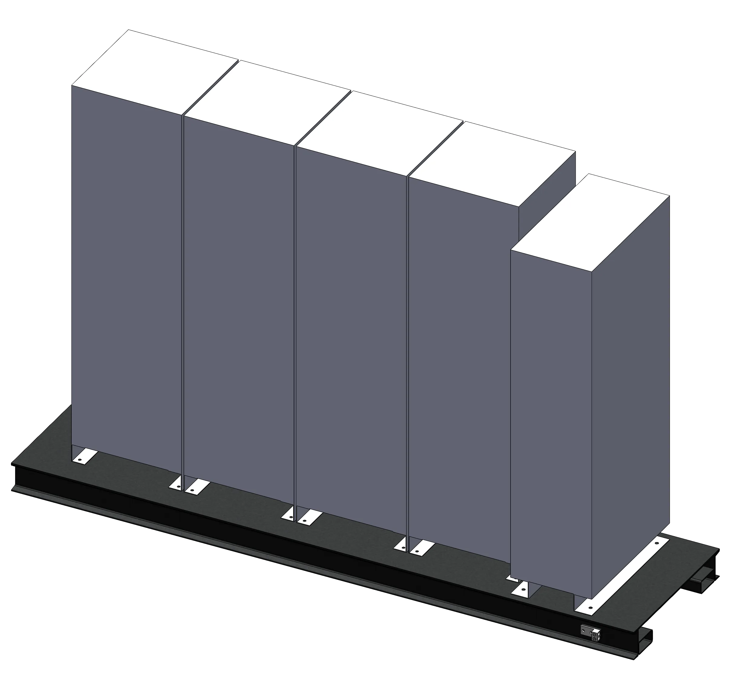 Pre-fabricated electrical equipment skid with integrated cable routing